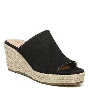 Soul Naturalizer Oodles Slide Wedge Sandals Womens Size 9 Black Tan